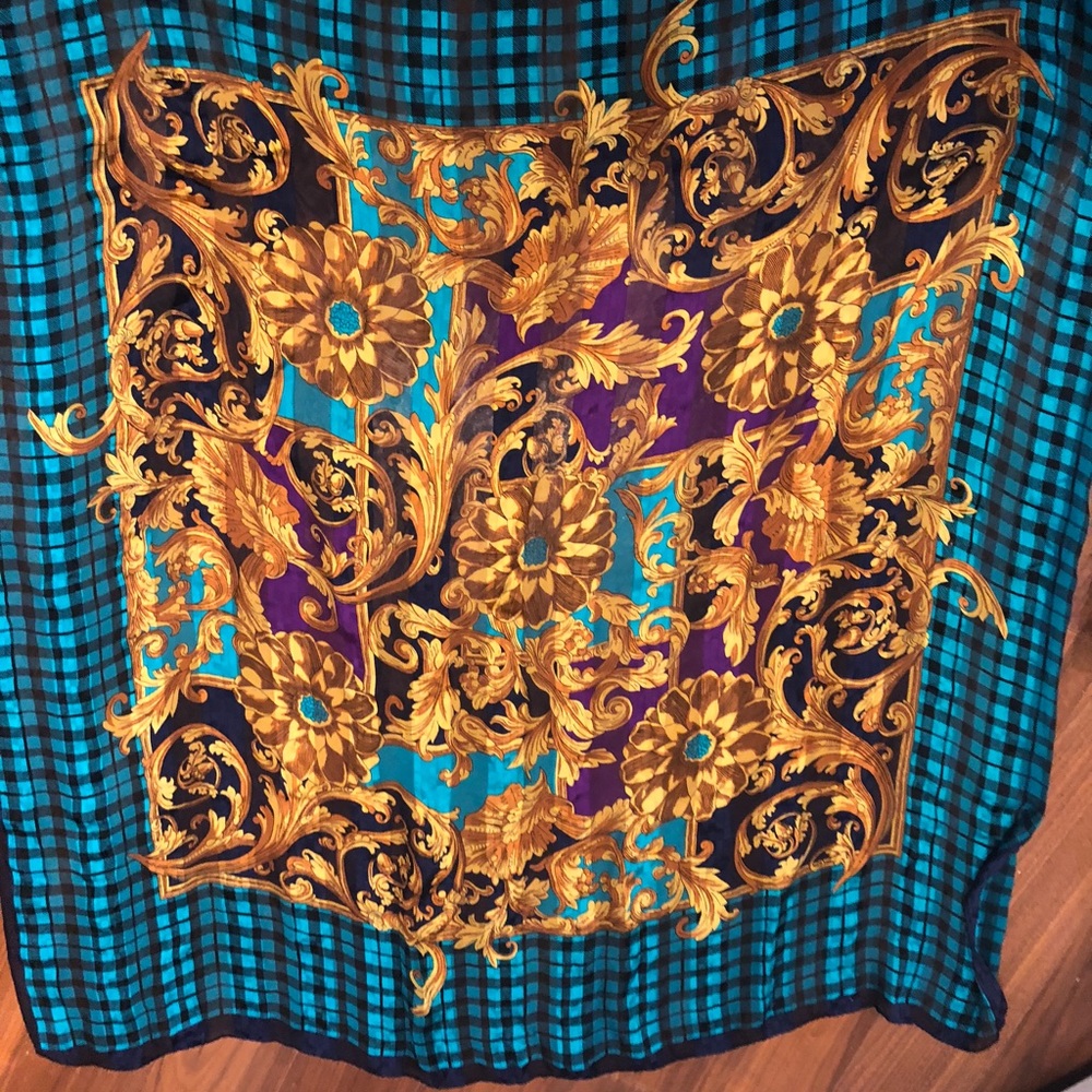 Italian Silk Print Scarf